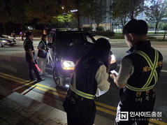 천안시, 경찰 음주단속 현장서 자동차세 등 체납차량 10대 적발
