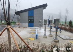 천안시 광덕 원덕지구, 마을하수도 사용 개시