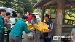 충남도, 산불·호우 이재민 36세대에 위문품 전달