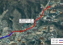 천안시 원성천 물재이용관로 연장 사업 준공