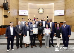 천안시의회, 춤축제 기간중 미국 ‘프린스조지스 카운티’와 환담 개최